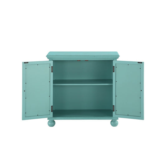 Accent Chest - Antique aqua finish