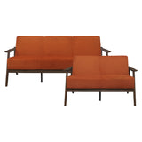 1032RN*2 - 2pc Set: Sofa, Love
