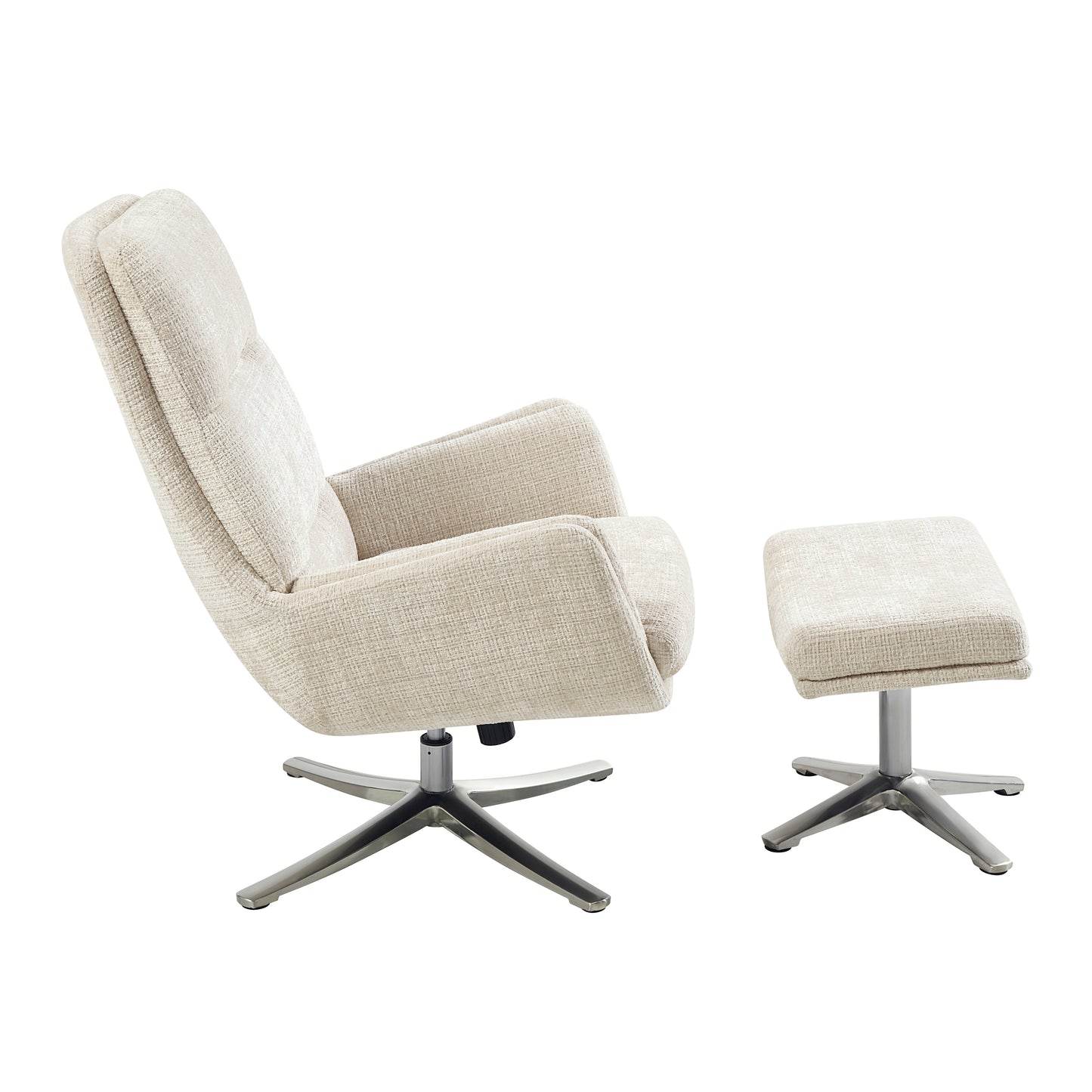 1159BE - Swivel Chair with Ottoman