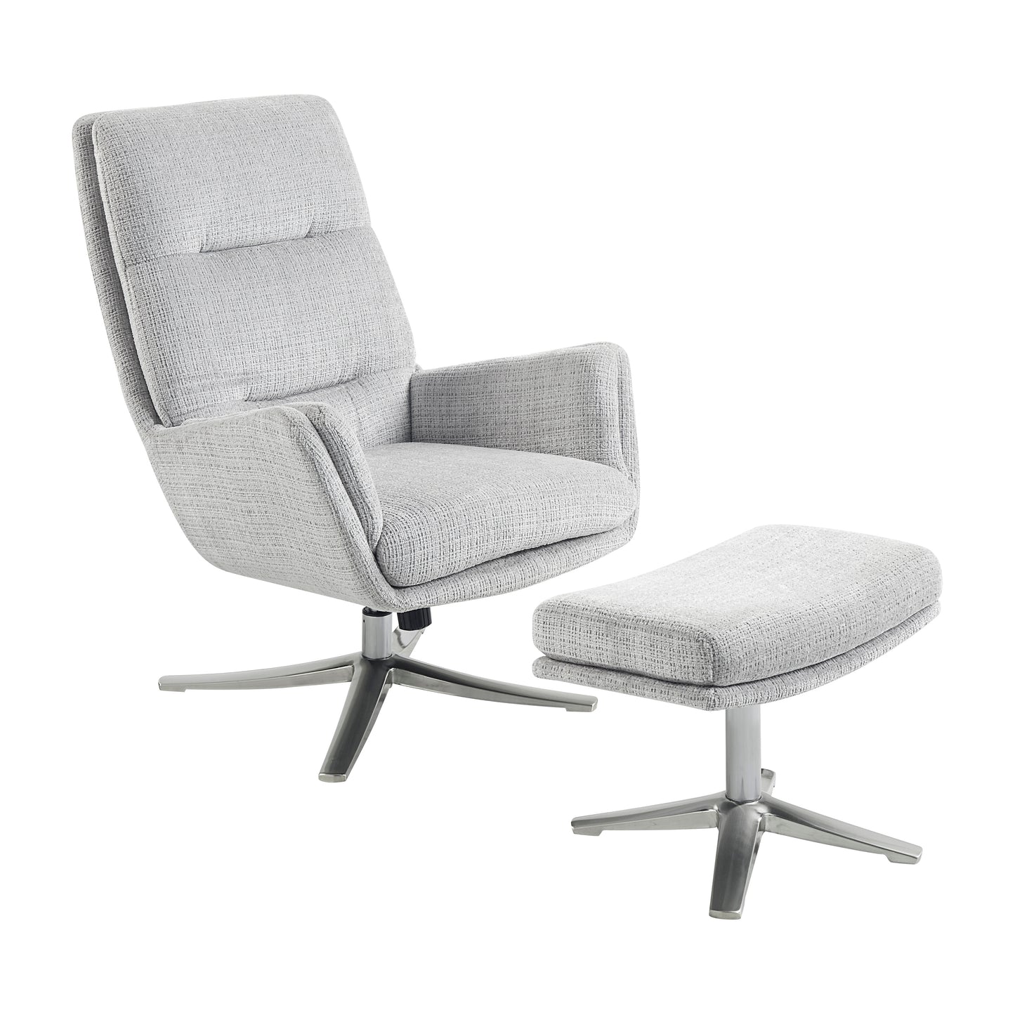 1159GY - Swivel Chair with Ottoman