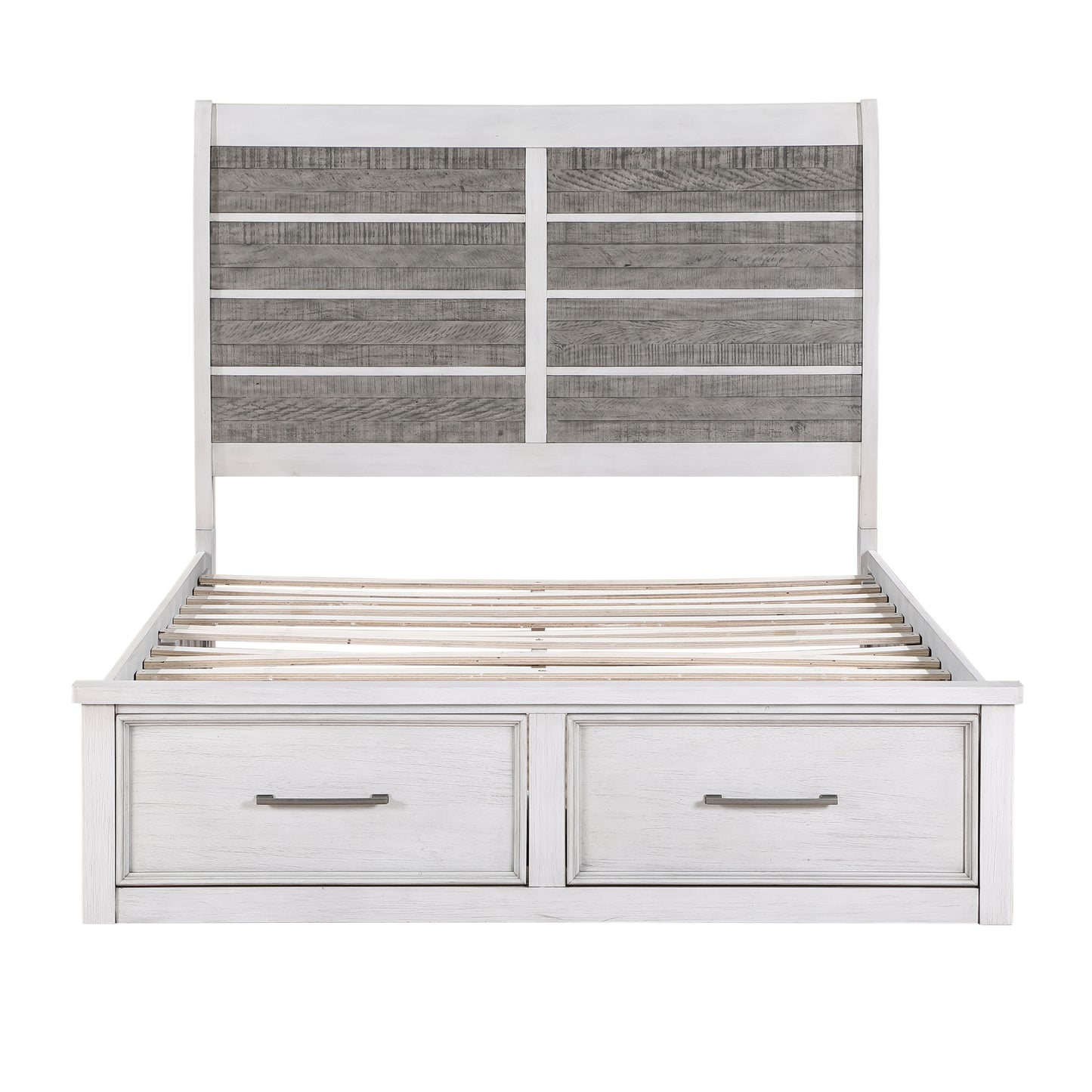 1303K-1CK* - (3) California King Platform Bed with Footboard Storage