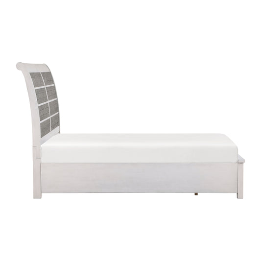 1303K-1CK* - (3) California King Platform Bed with Footboard Storage