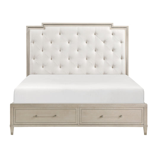 1312K-1EK* - (3) Eastern King Platform Bed with Footboard Storage