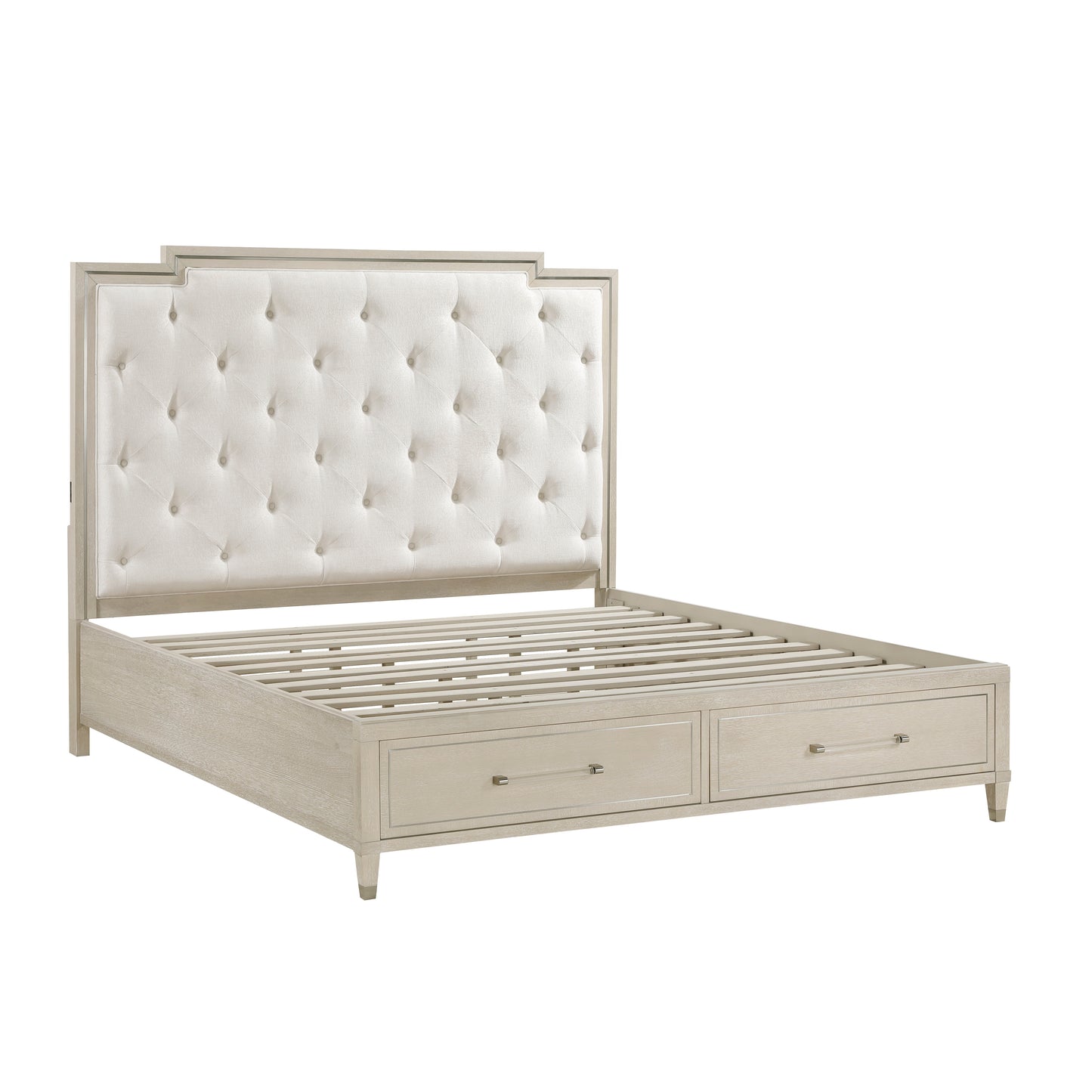 1312K-1EK* - (3) Eastern King Platform Bed with Footboard Storage