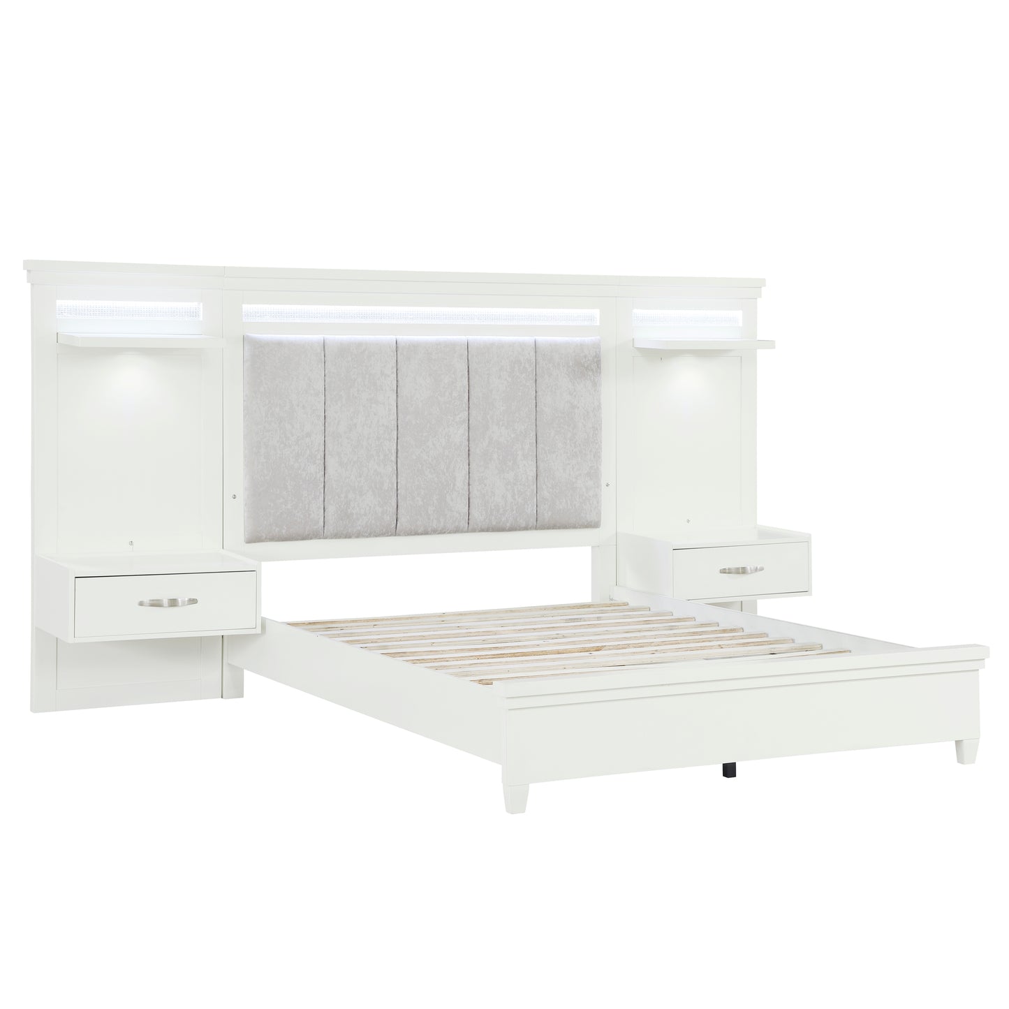 1321-1*WB - 3pc Set Queen Wall Bed (QB+2TNS)
