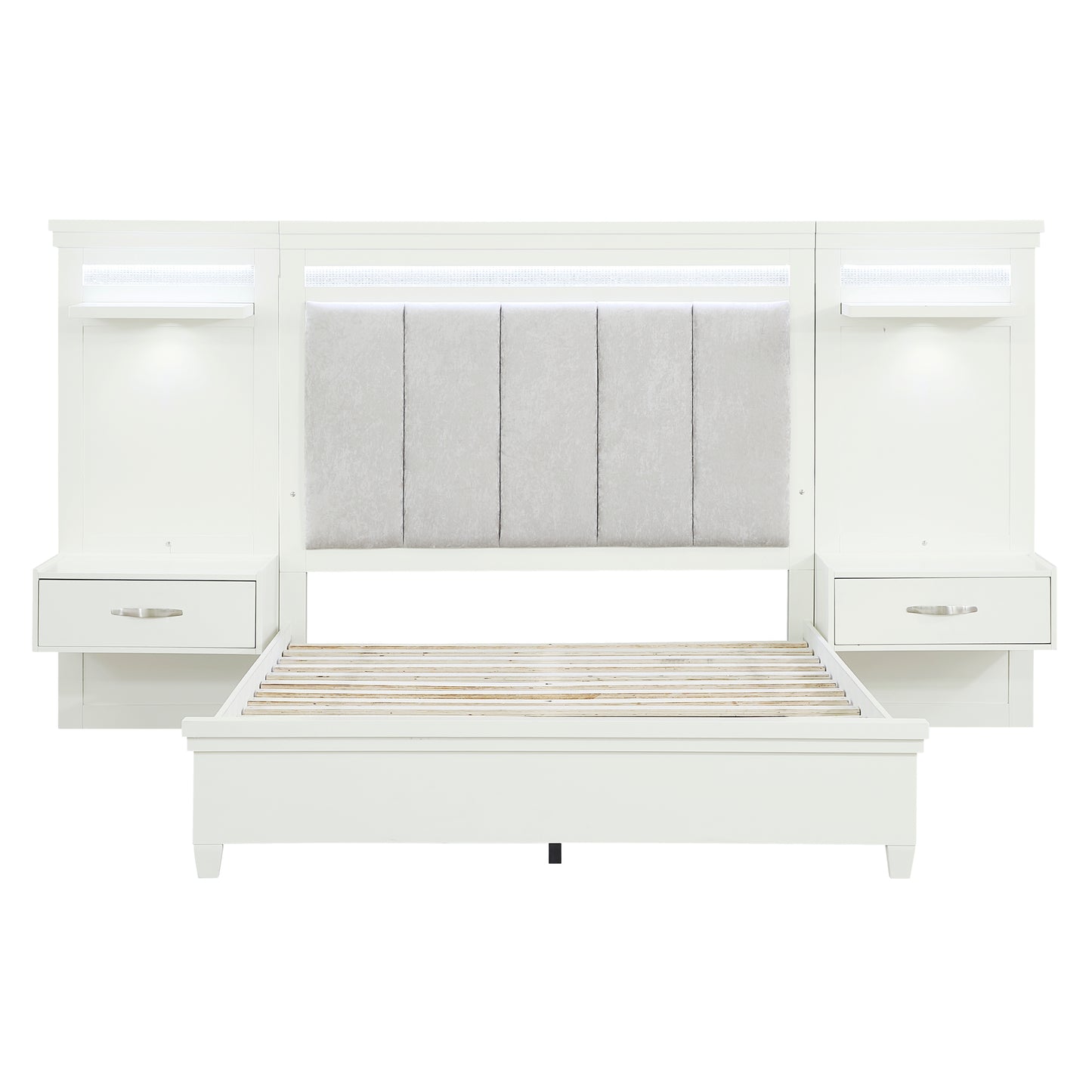 1321-1*WB - 3pc Set Queen Wall Bed (QB+2TNS)