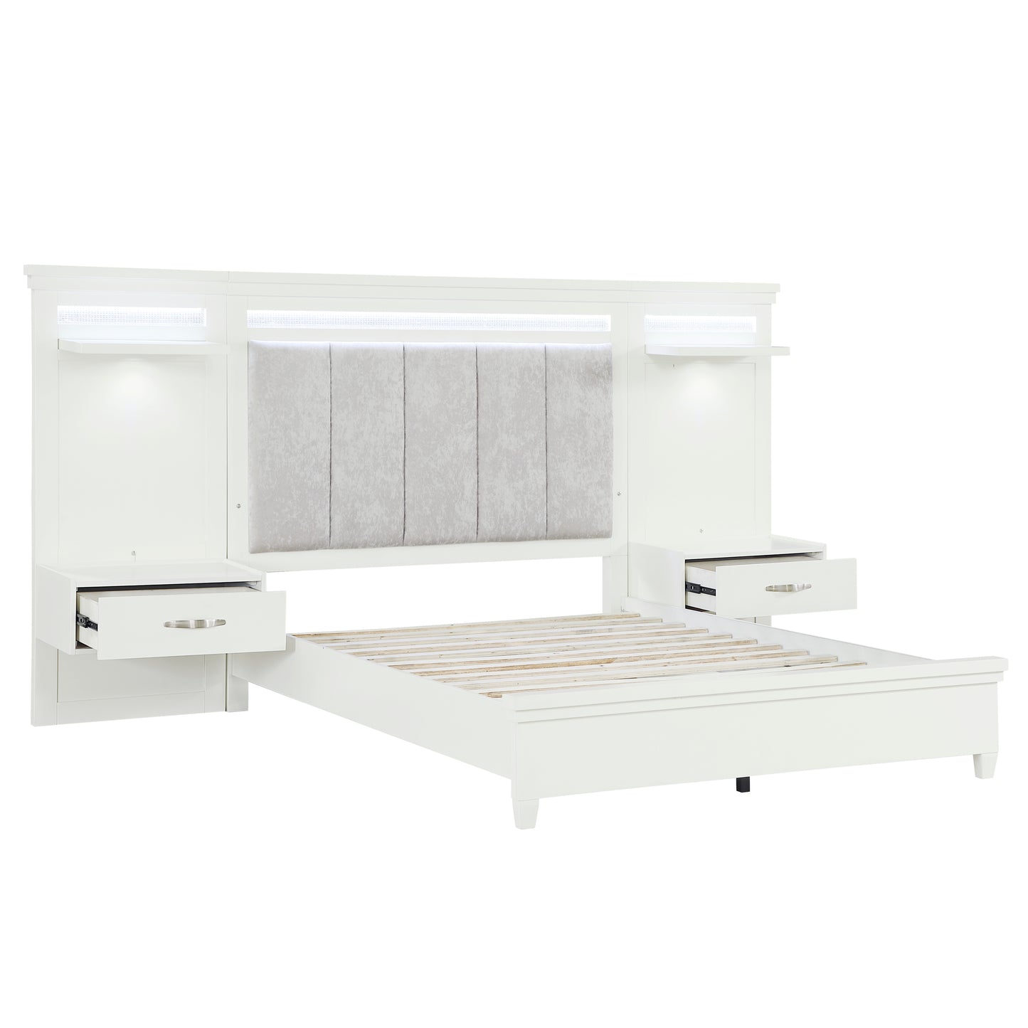 1321K-1CK*WB - 3pc Set California King Wall Bed (CKB+2TNS)