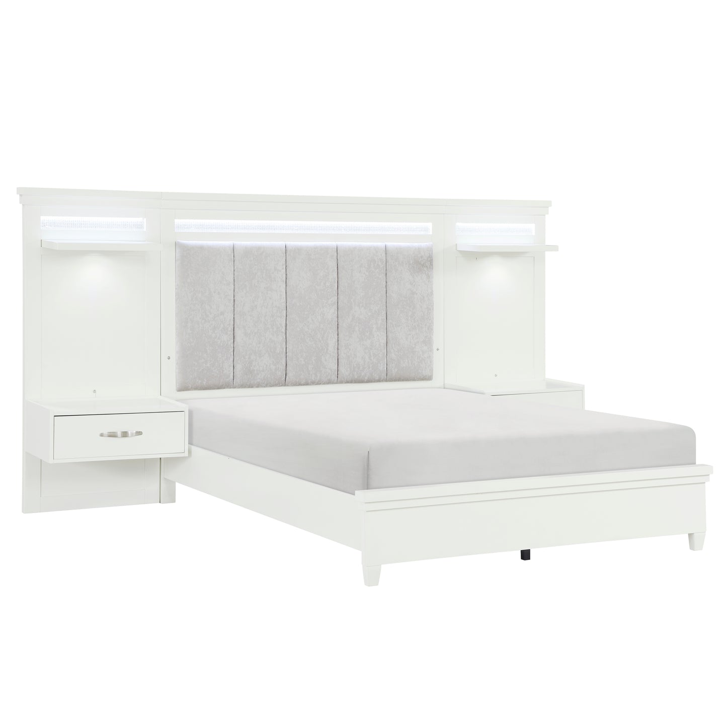 1321-1*WB - 3pc Set Queen Wall Bed (QB+2TNS)