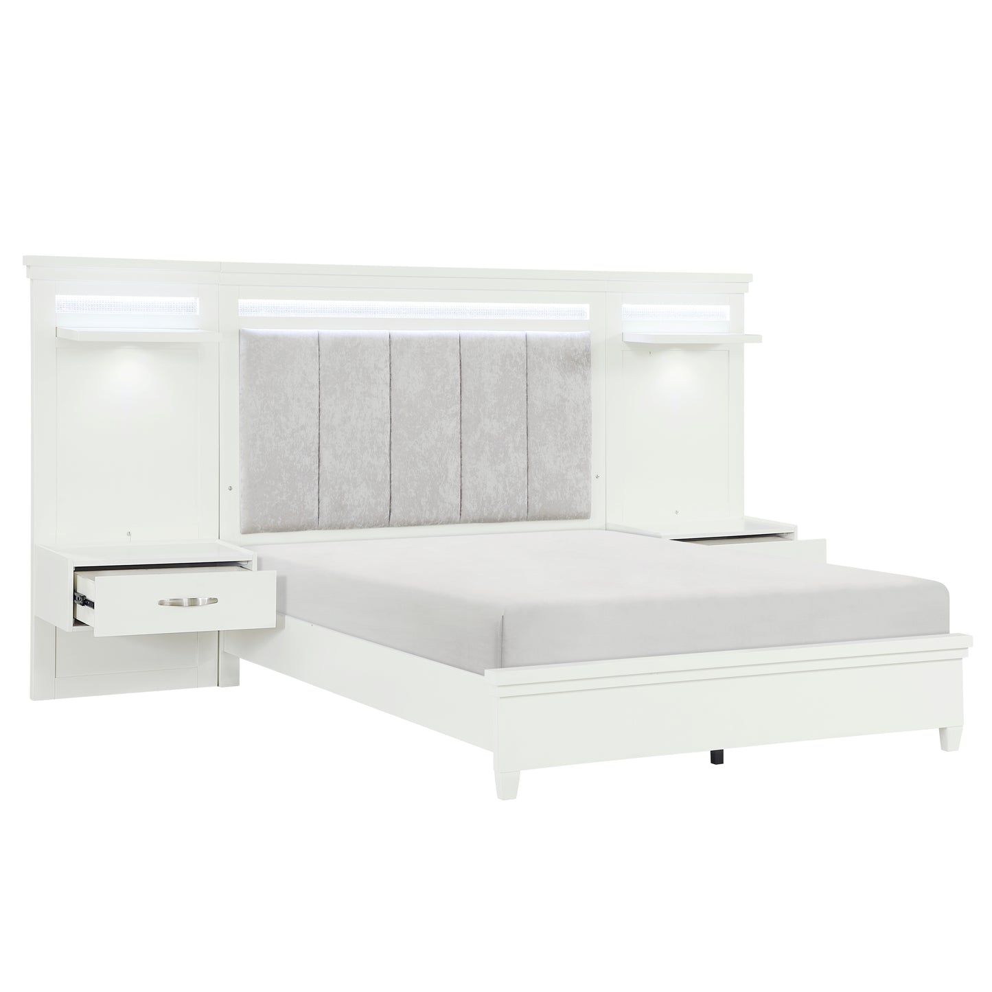 1321K-1CK*WB - 3pc Set California King Wall Bed (CKB+2TNS)