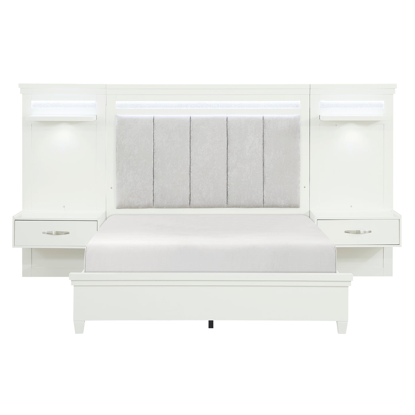 1321K-1CK*WB - 3pc Set California King Wall Bed (CKB+2TNS)
