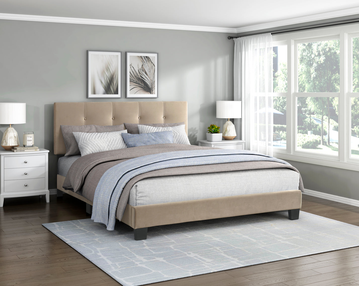 1350BR-1 - Queen Platform Bed