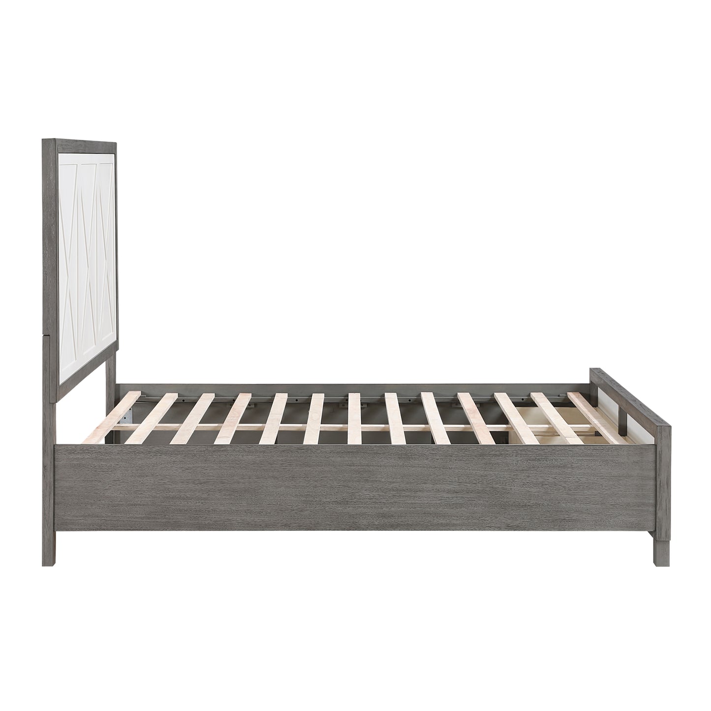 1366-1* - (3) Queen Platform Bed with Footboard Storage