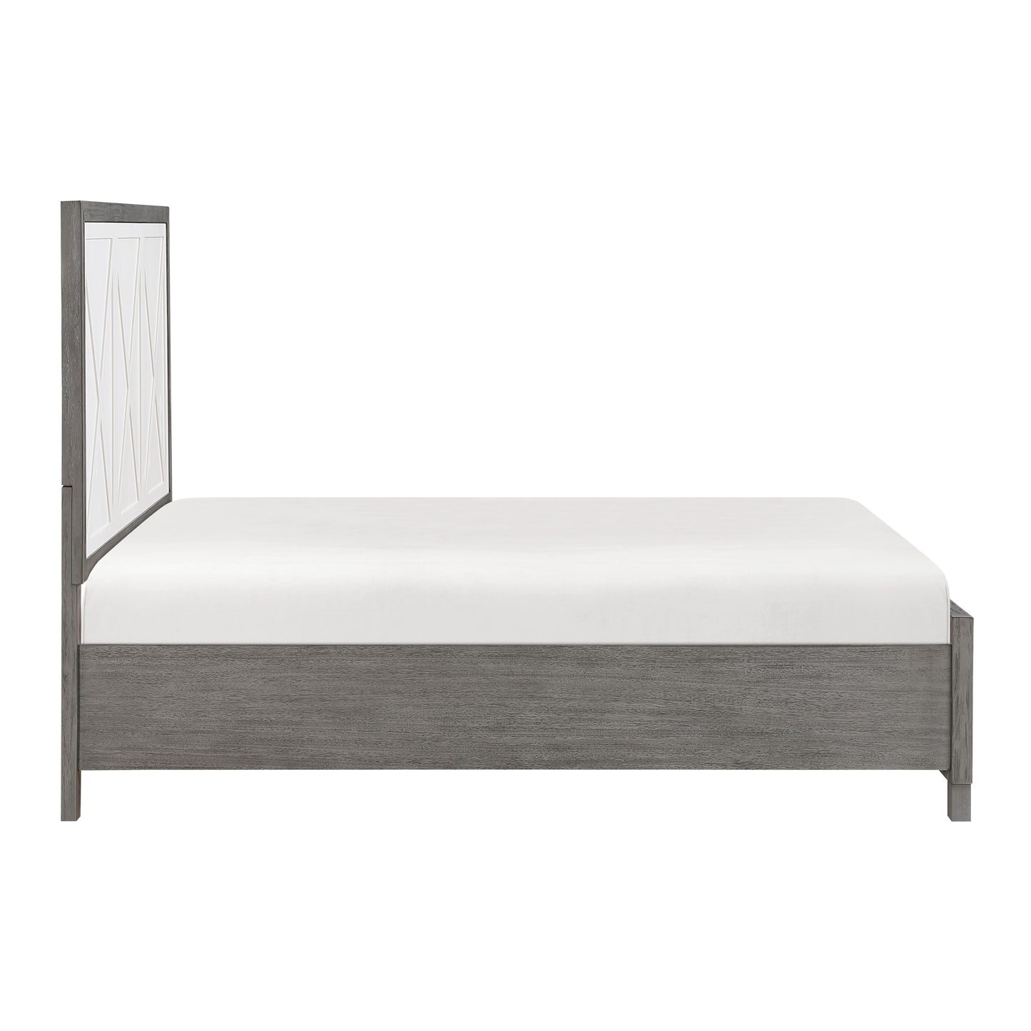 1366-1* - (3) Queen Platform Bed with Footboard Storage