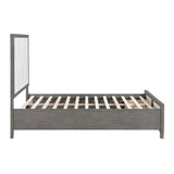 1366-1* - (3) Queen Platform Bed with Footboard Storage
