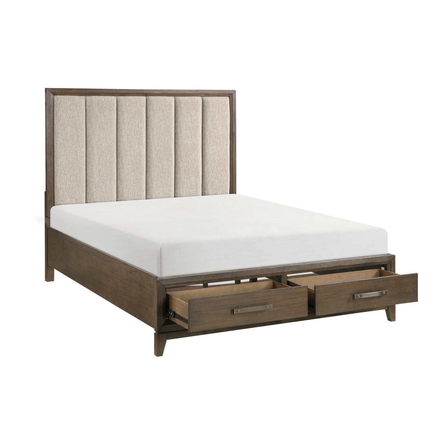 1422KN-1CK* - (3) California King Platform Bed with Footboard Storage