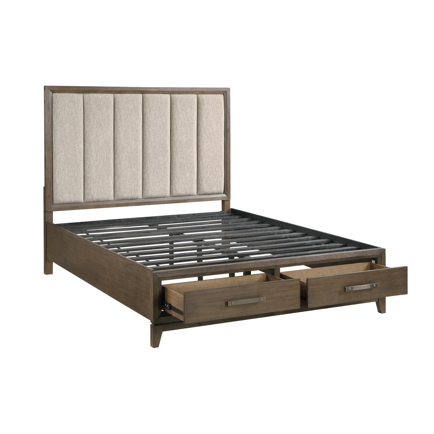 1422KN-1EK* - (3) Eastern King Platform Bed with Footboard Storage