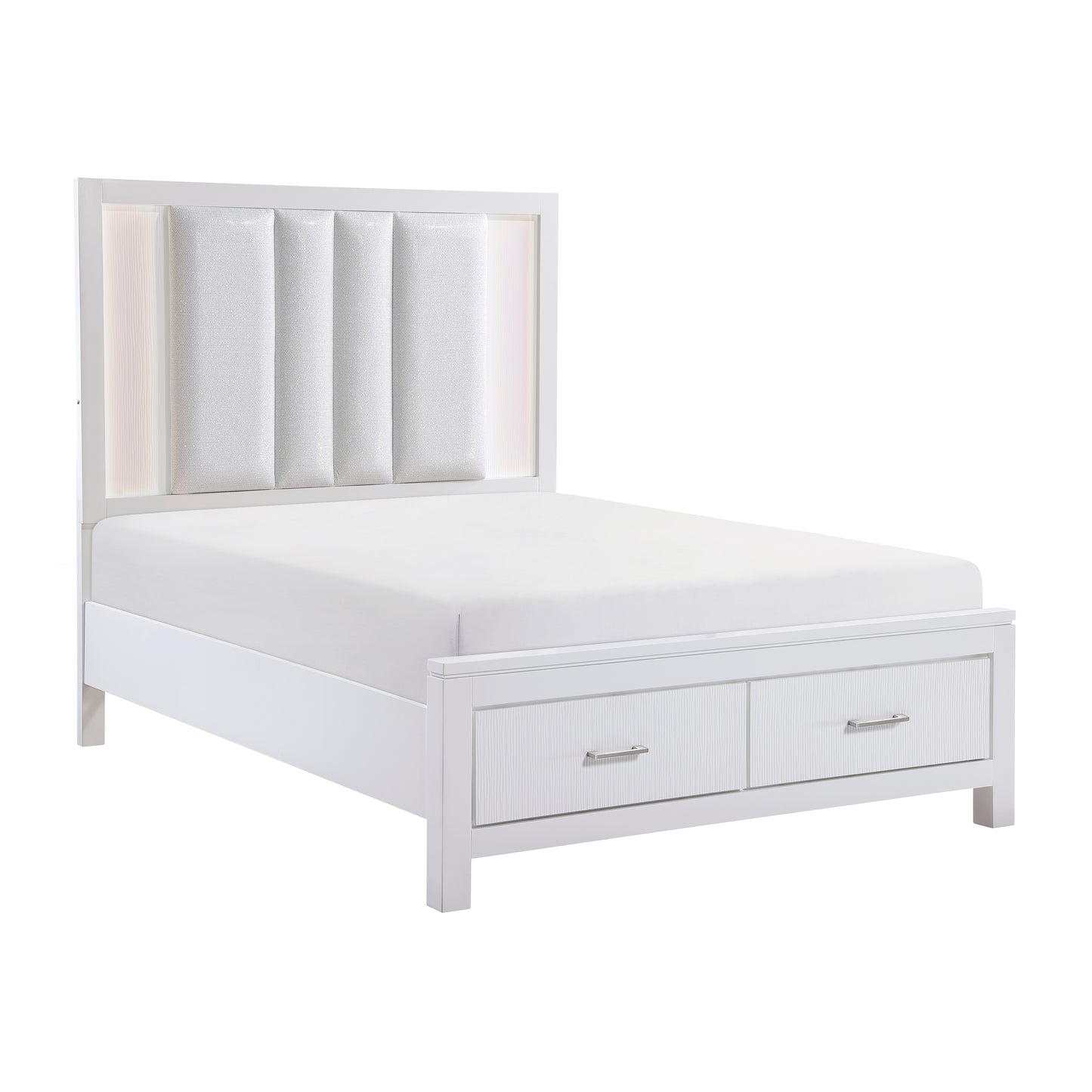 1486K-1CK* - (3) California King Platform Bed with Footboard Storage