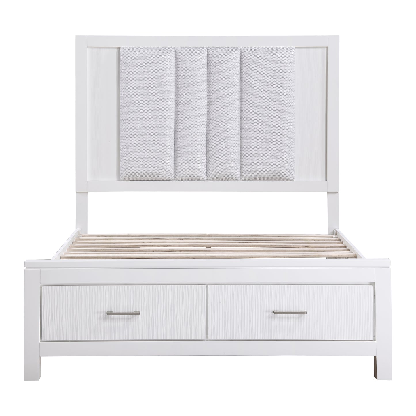 1486K-1CK* - (3) California King Platform Bed with Footboard Storage
