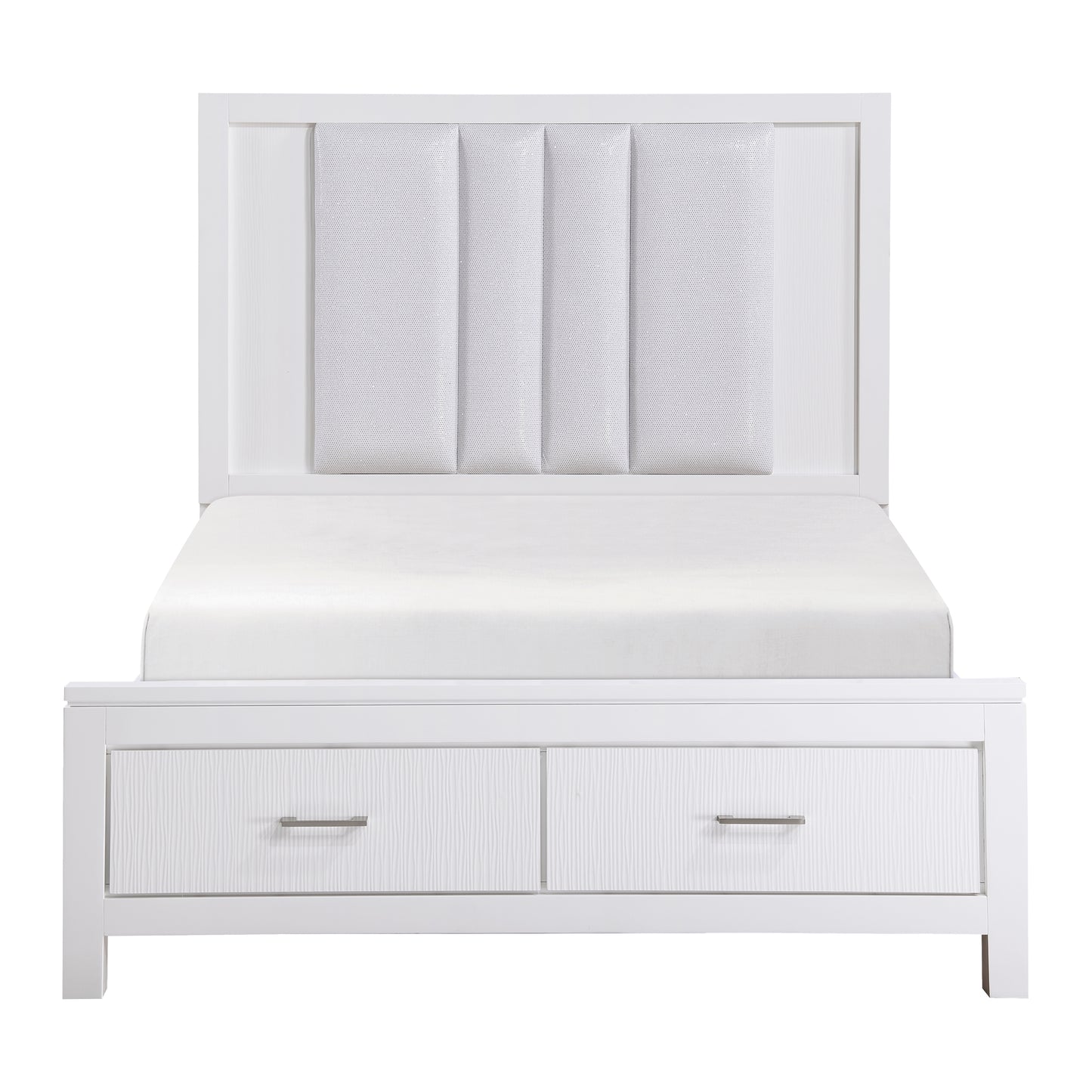 1486K-1EK* - (3) Eastern King Platform Bed with Footboard Storage