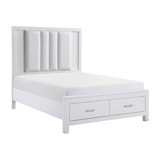 1486K-1EK* - (3) Eastern King Platform Bed with Footboard Storage