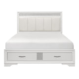 1505WK-1EK* - (3) Eastern King Platform Bed with Footboard Storage