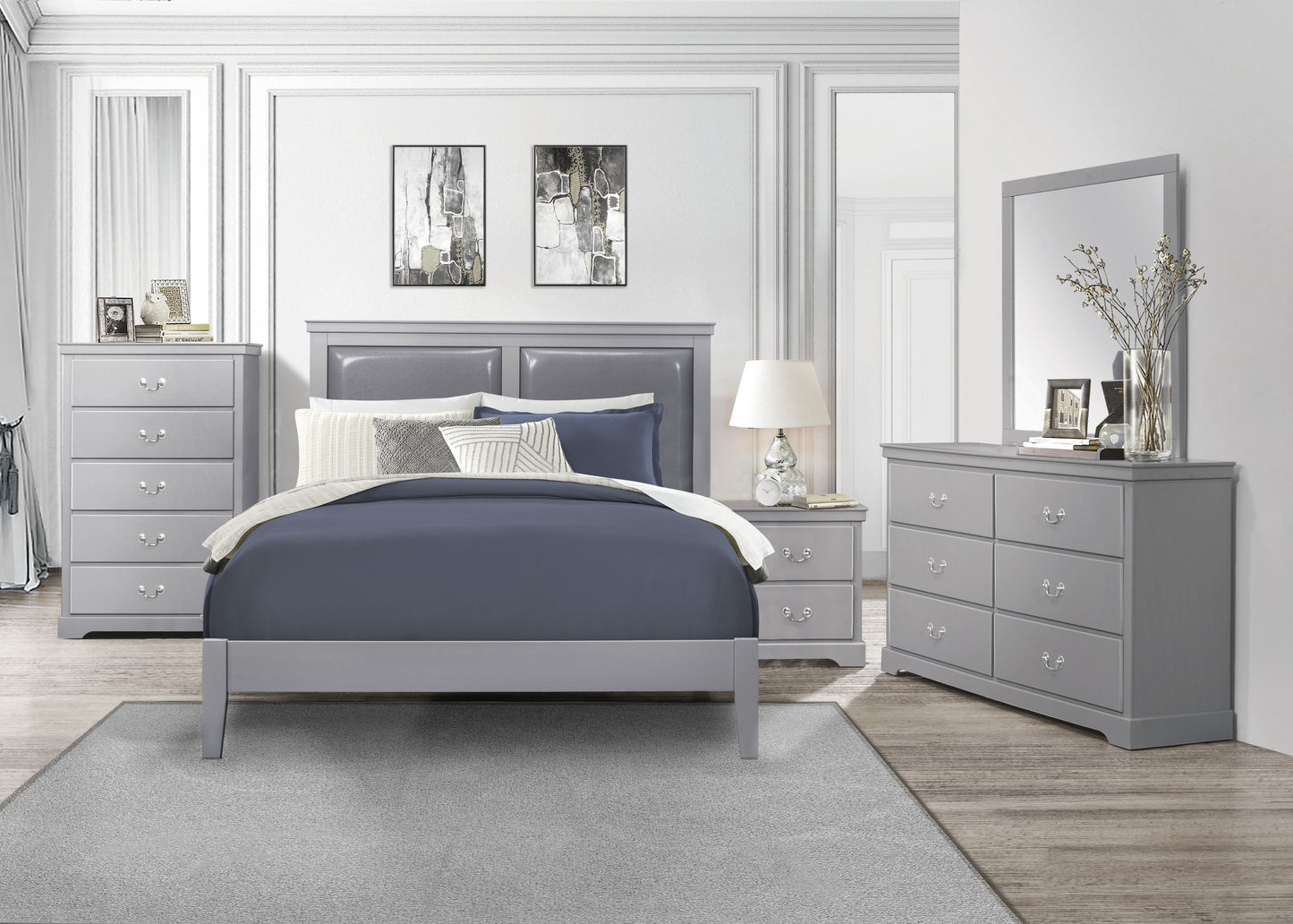 1519GY-1* - (2) Queen Bed