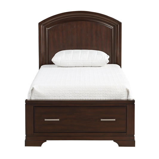 1520CHT-1* - (3) Twin Platform Bed with Footboard Storage
