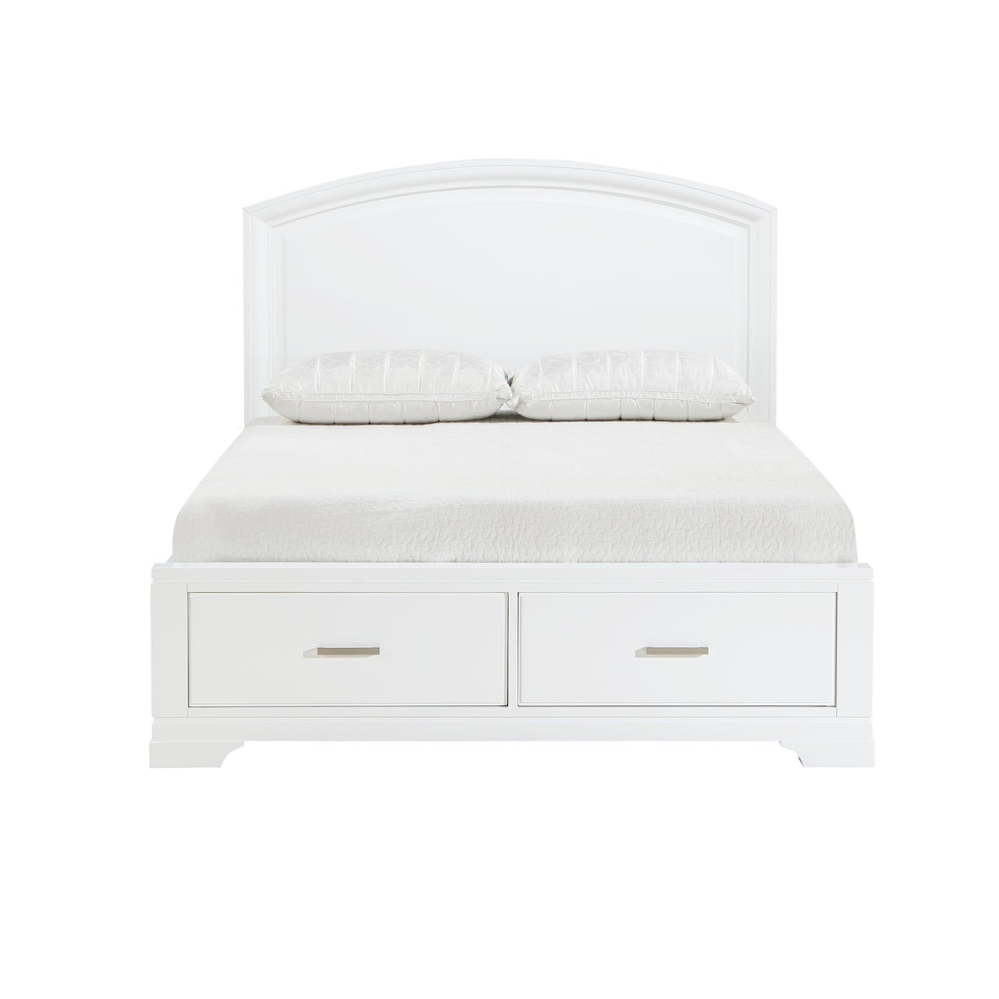 1520WH-1* - (3) Queen Platform Bed with Footboard Storage