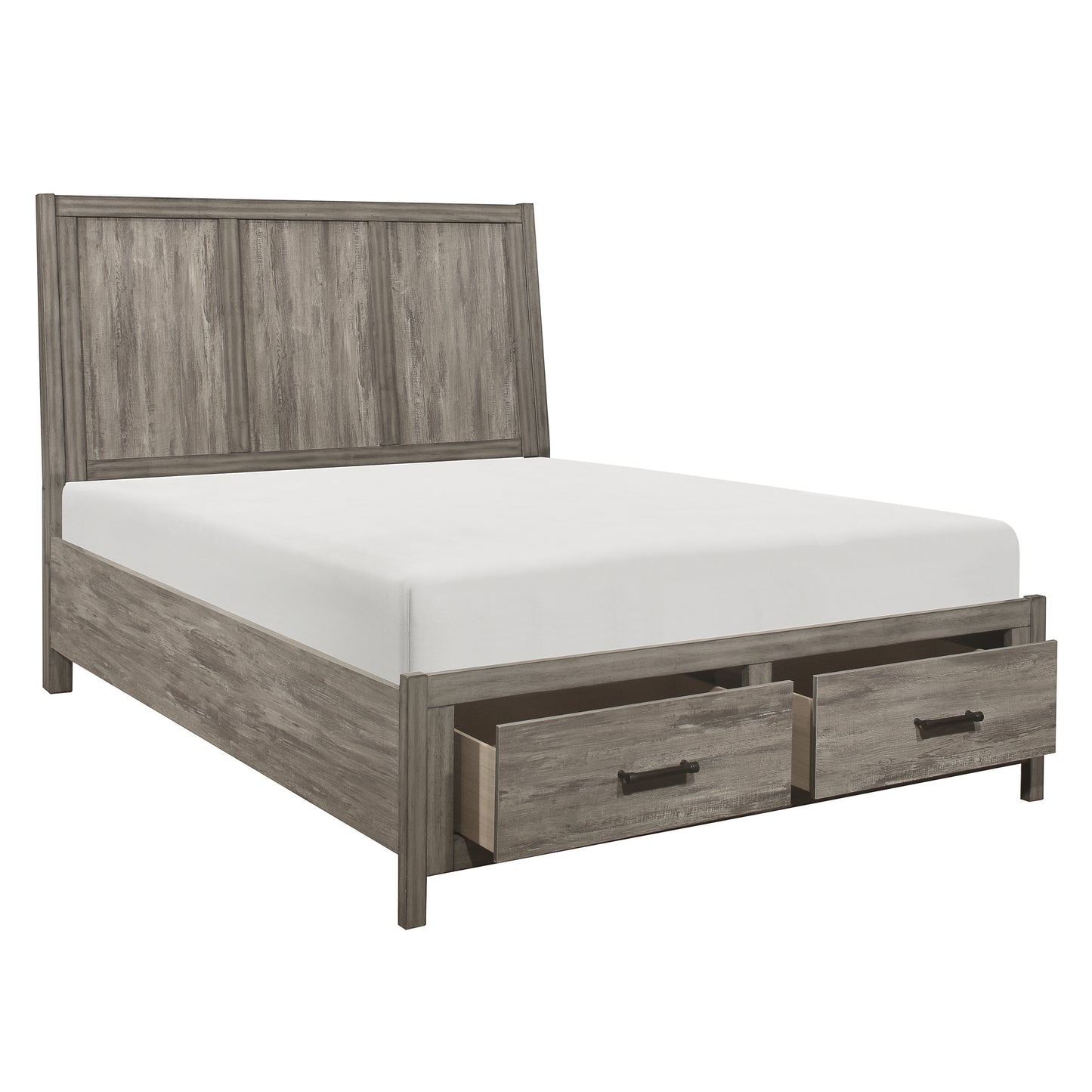 1526K-1CK* - (3) California King Platform Bed with Footboard Storage
