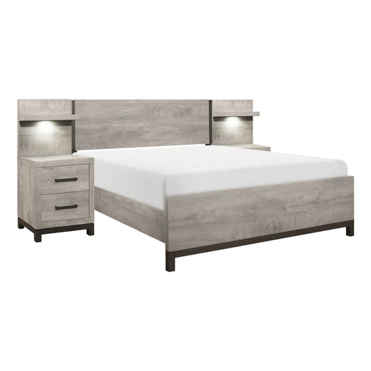 1577K-1CK*WB - 5pc Set California King Wall Bed (CKB+2NS+2NS-P)