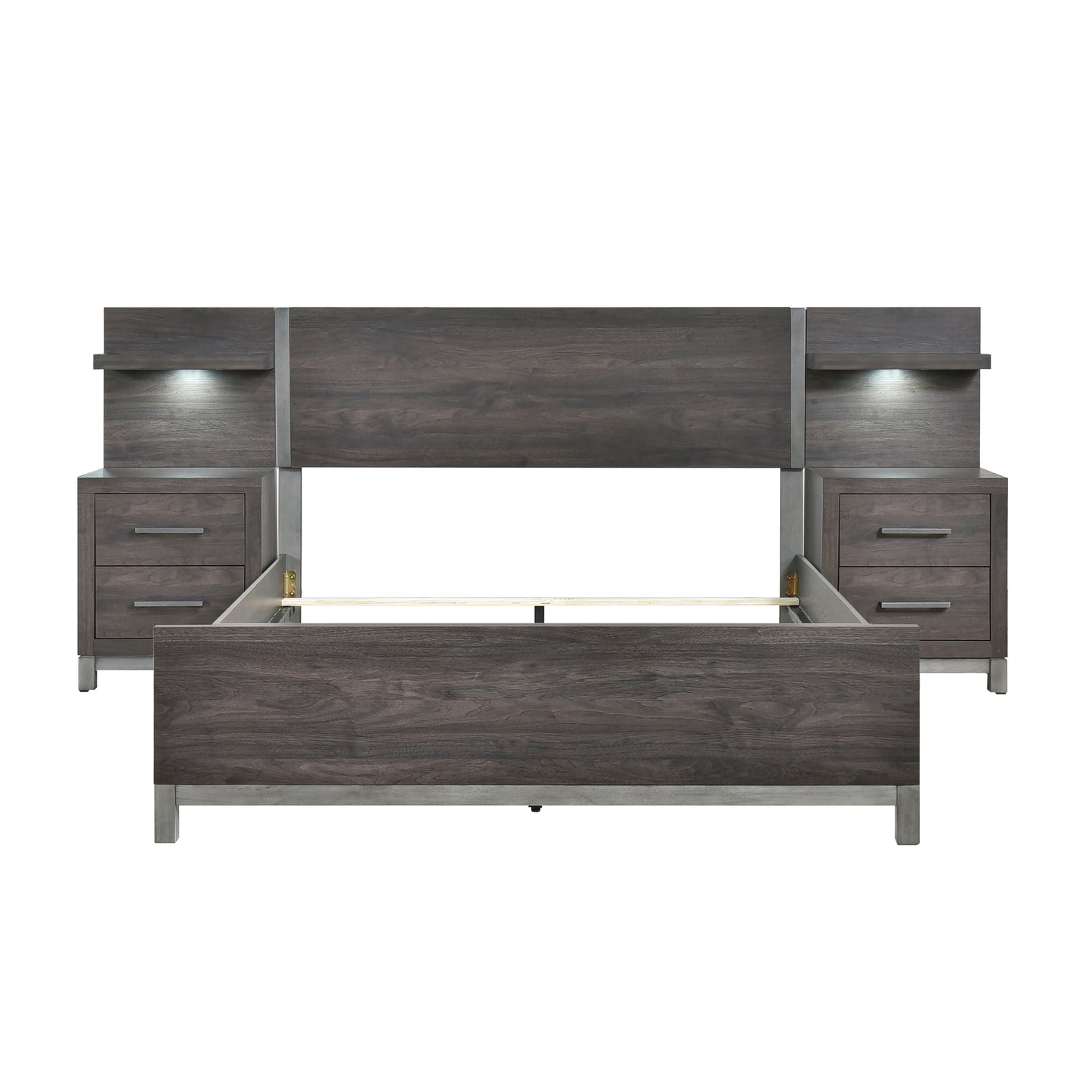 1577DG-1*WB - 5pc Set Queen Wall Bed (QB+2NS+2NS-P)