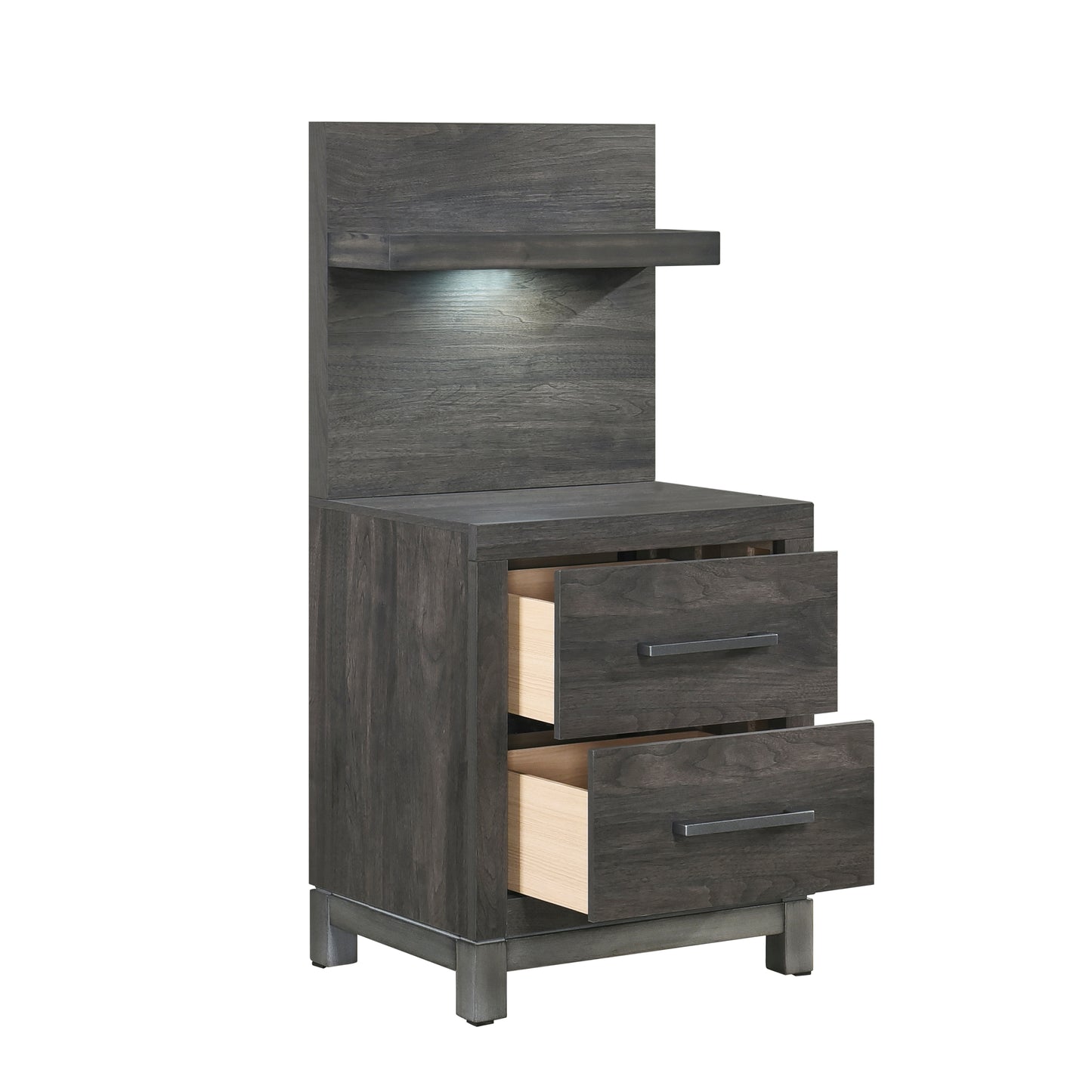 1577DG-4P* - (2) Night Stand with Wall Panel