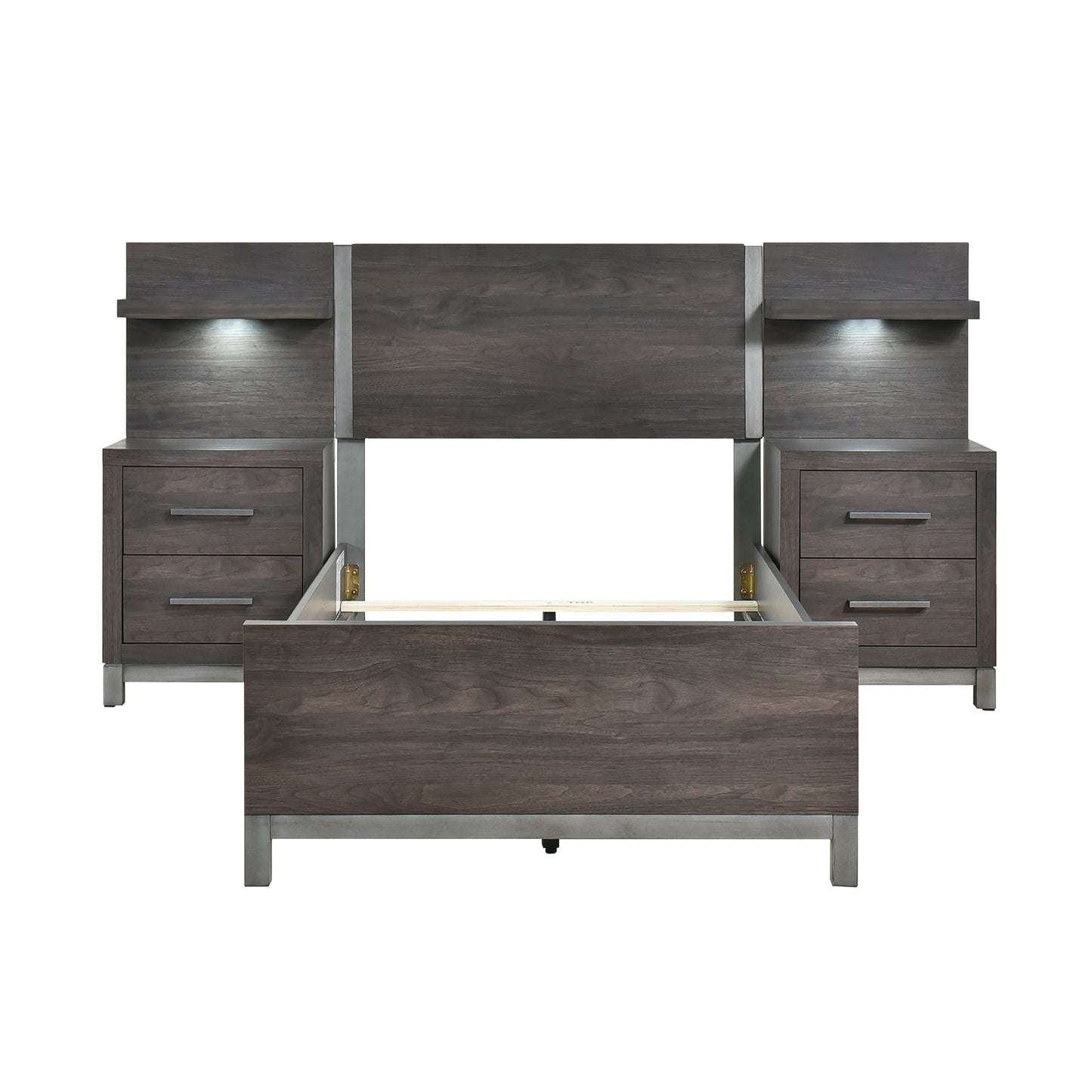 1577DGT-1*WB - 5pc Set Twin Wall Bed (TB+2NS+2NS-P)