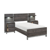 1577DGT-1*WB - 5pc Set Twin Wall Bed (TB+2NS+2NS-P)