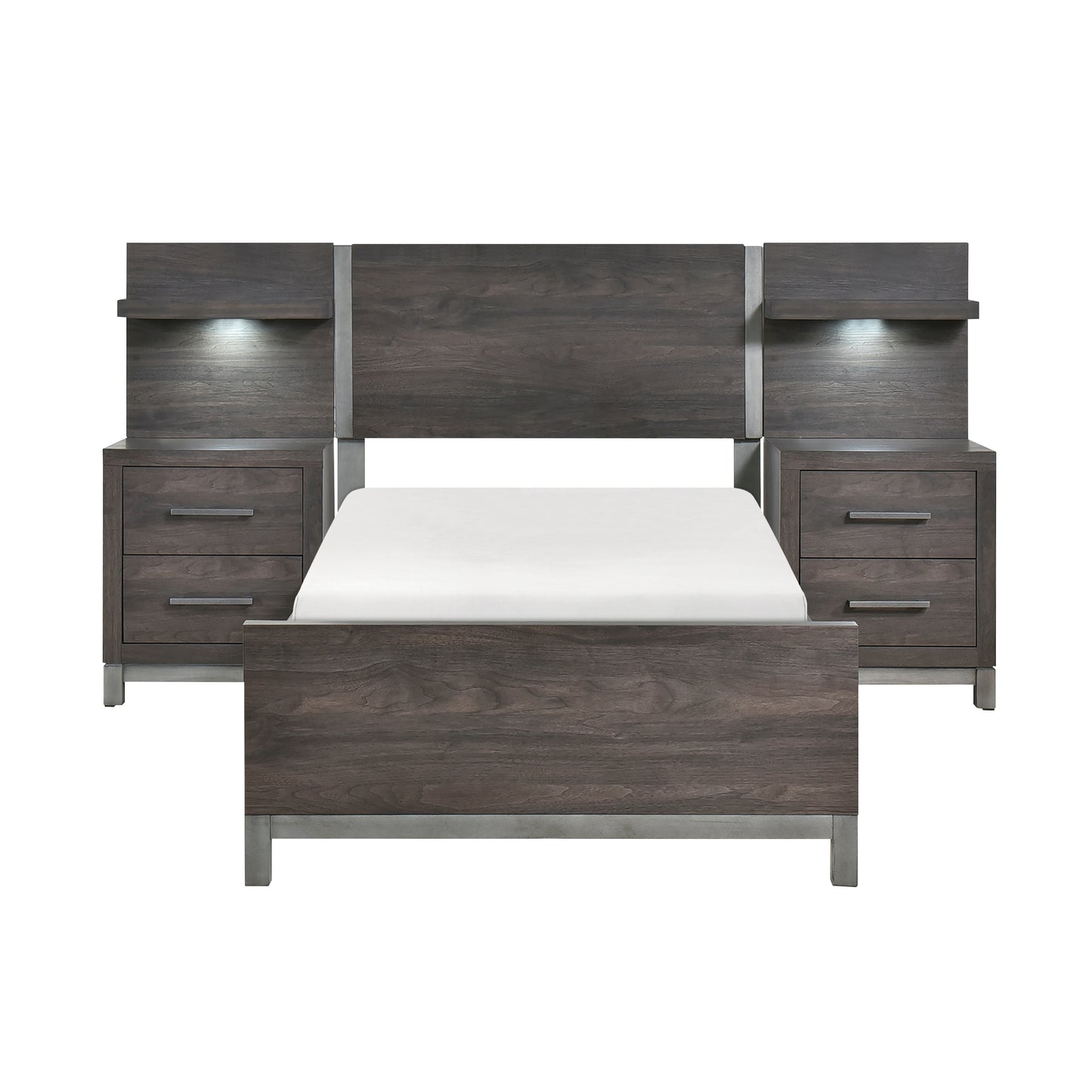 1577DGT-1*WB - 5pc Set Twin Wall Bed (TB+2NS+2NS-P)