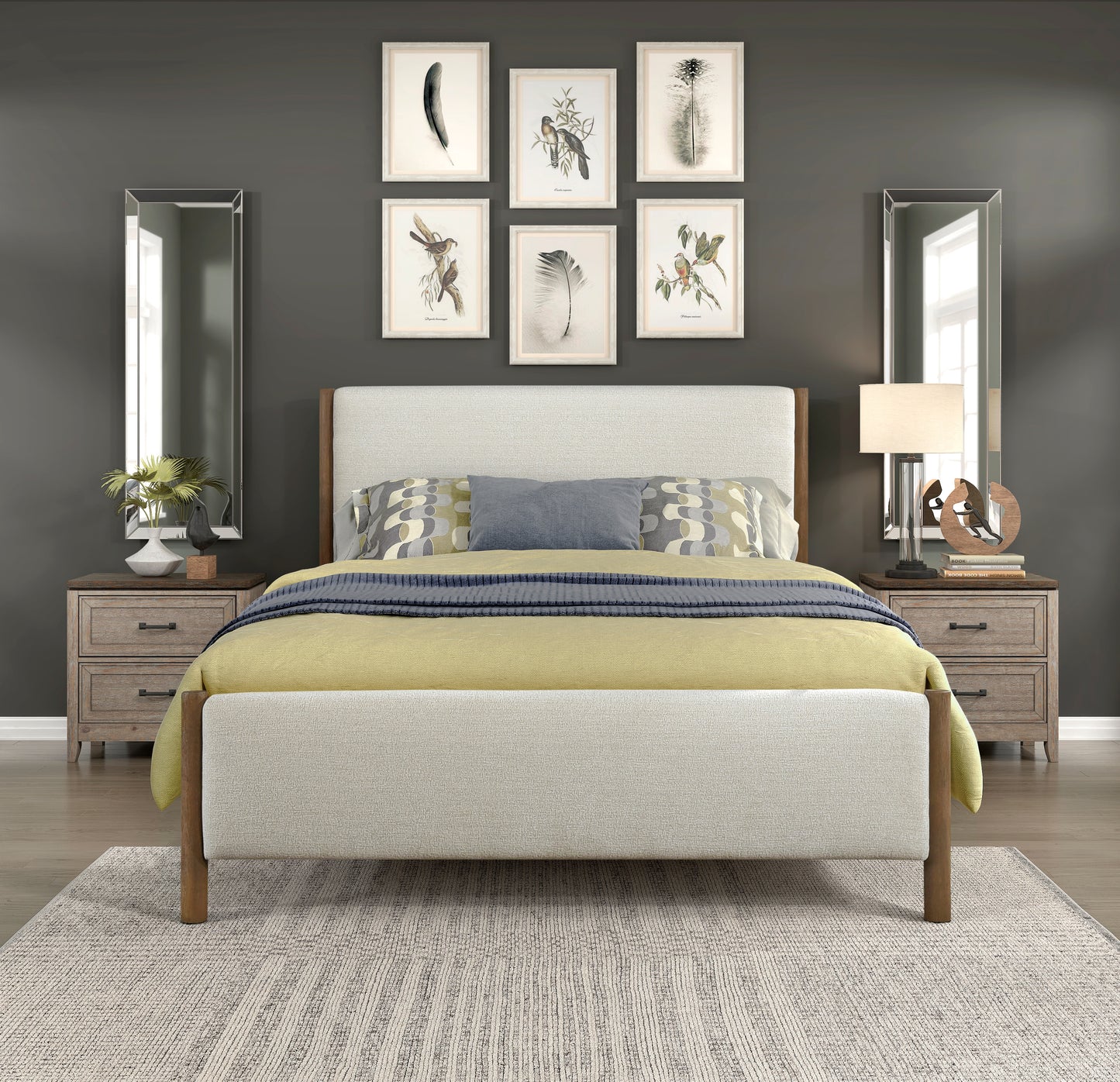 1587K-1CK* - (2) California King Platform Bed
