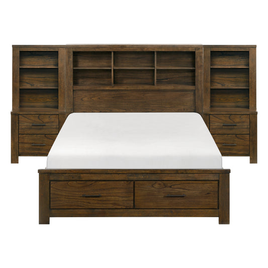 1592F-1*WB - (5) 5pc Set Full Platform Wall Bed (FB+2NS+2NS-P)