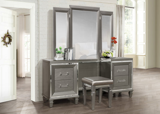 1616-15* - (3)Vanity Dresser with Mirror