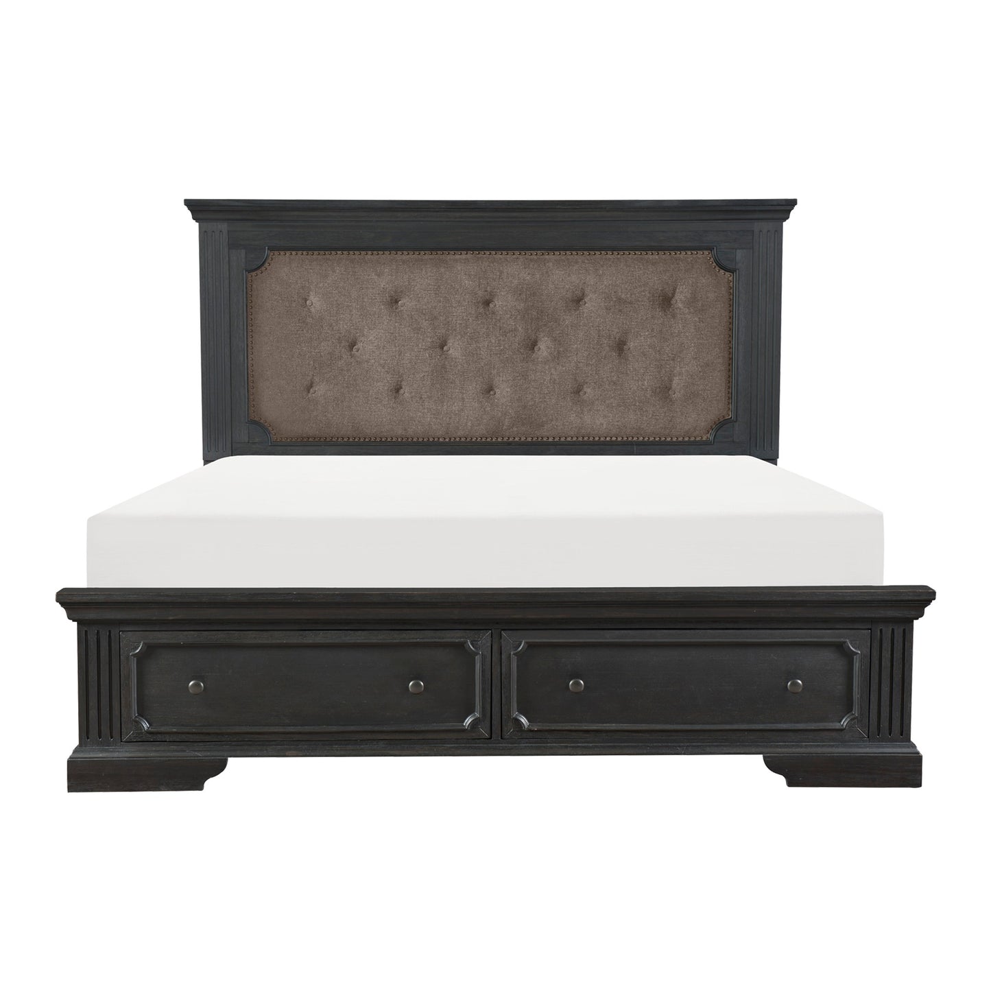 1647K-1CK* - (3)California King Platform Bed with Footboard Storage