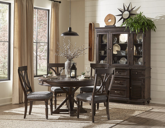 1689-54* - (2)Round Dining Table