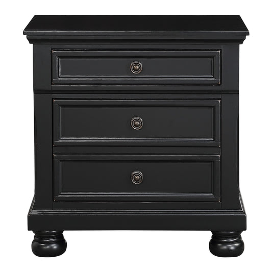 1714BK-4 - Night Stand, Hidden Drawer