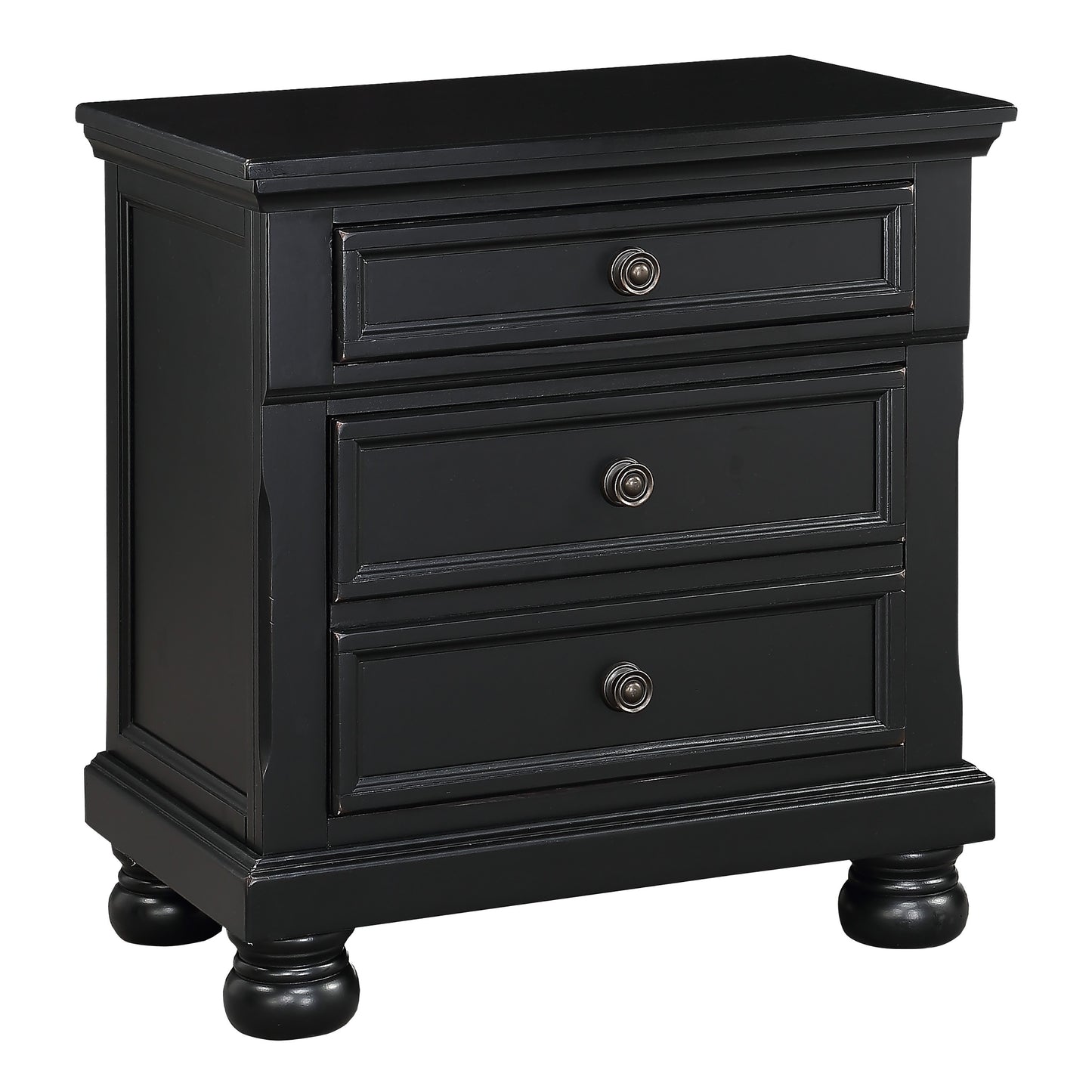 1714BK-4 - Night Stand, Hidden Drawer