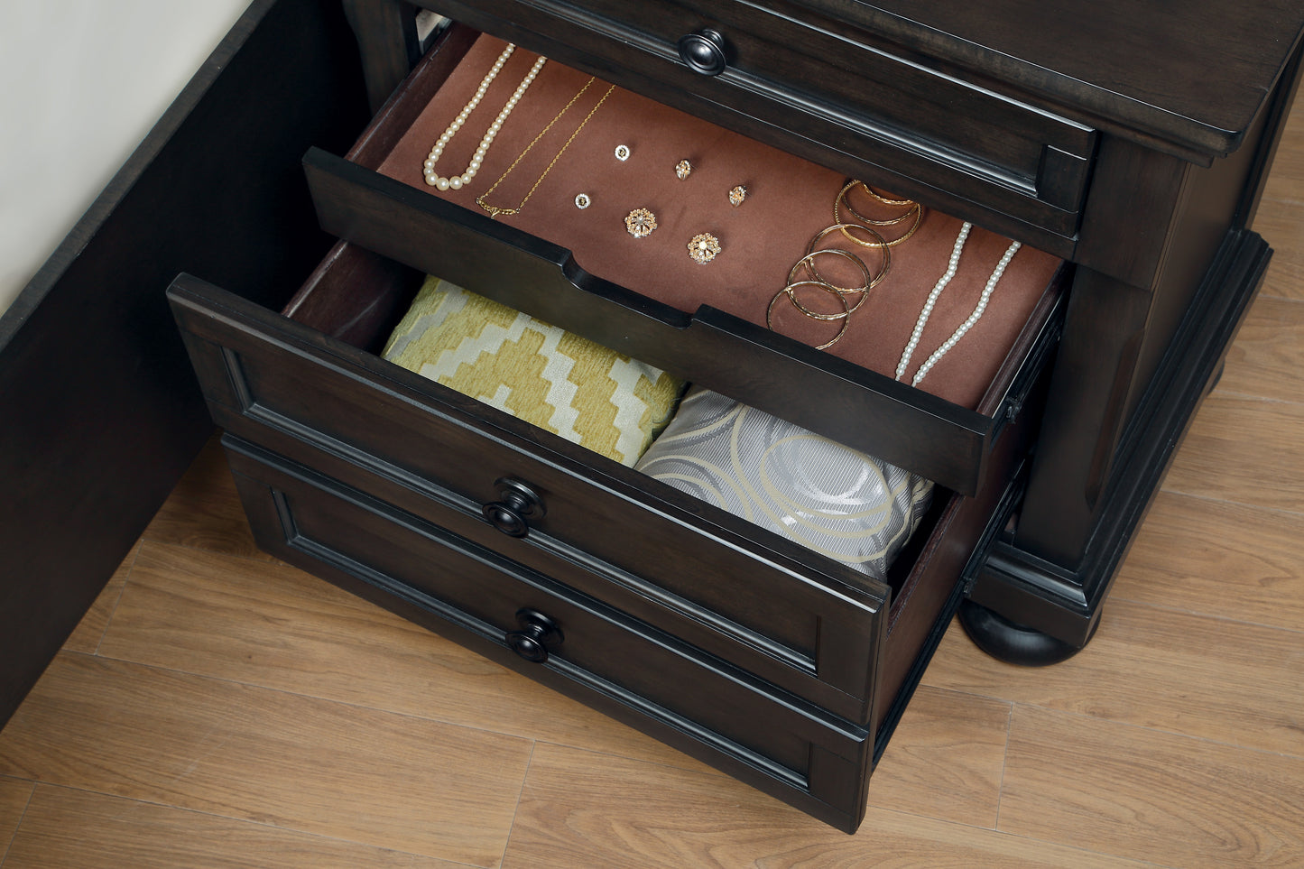 1718GY-4 - Night Stand with Hidden Drawer