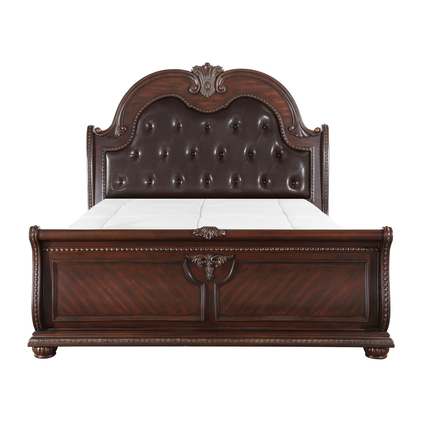 1757K-1EK* - (4)Eastern King Sleigh Bed