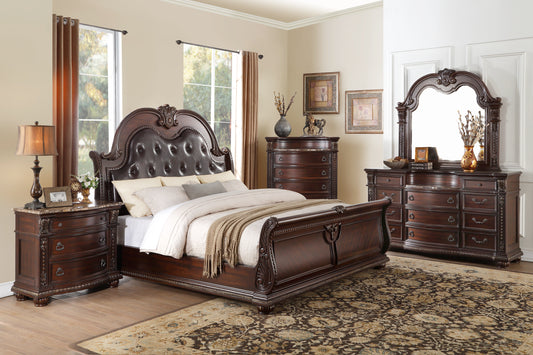 1757-1* - (4)Queen Sleigh Bed