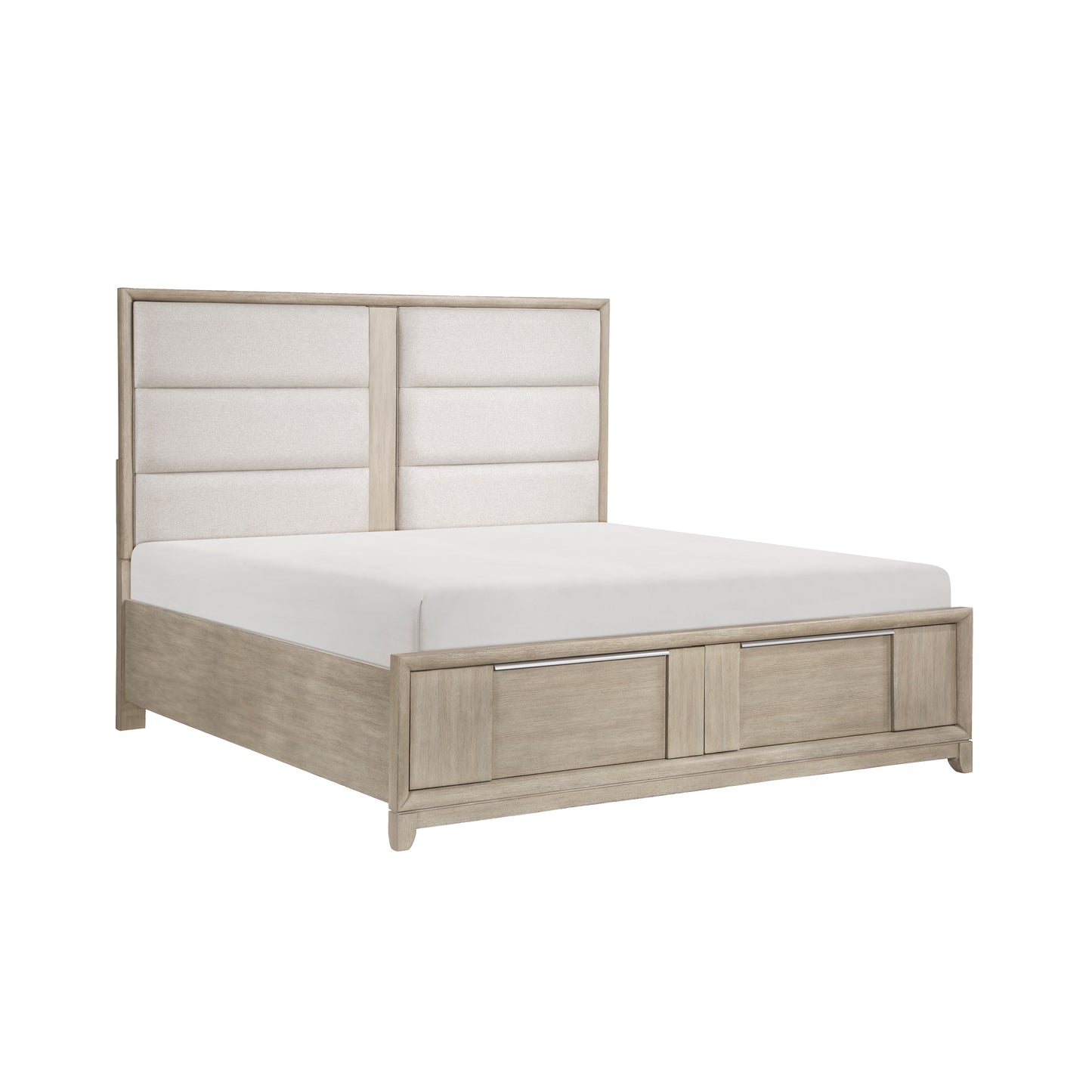 1820NK-1CK* - (3) California King Platform Bed with Footboard Storage