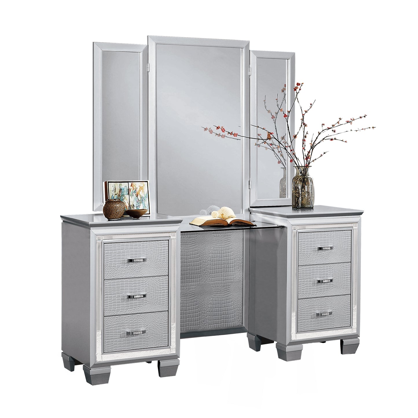 1916-15* - (3)Vanity Dresser with Mirror