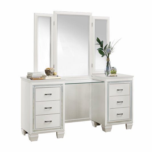 1916W-15* - (3)Vanity Dresser with Mirror