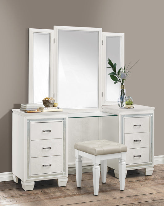 1916W-15* - (3)Vanity Dresser with Mirror
