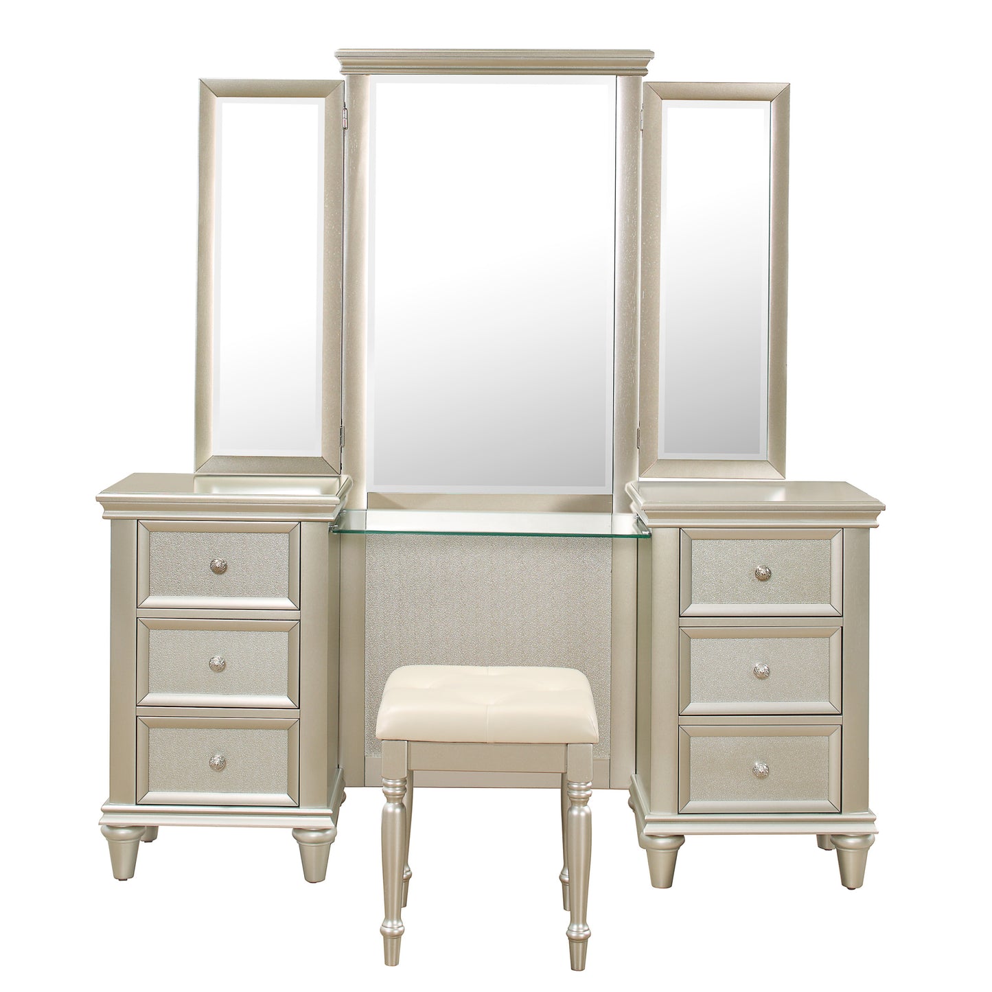 1928-15* - (3)Vanity Dresser with Mirror
